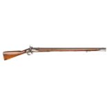 A scarce Victorian 10 b ore 1839 pattern “Brown Bess” percussion musket, 54½” overall russet
