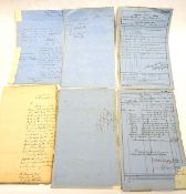 6 Crimea War period “Return of Horses” documents, 4 on WO Form 753, 2m/s, various dates 1855/6 and