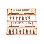 2 Britains Sets. The Red Army Guards Infantry set No.2027. In grey winter coats parade uniform, c.