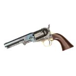 A 5 shot .36” Manhattan Navy third series single action percussion revolver with spring plate,