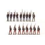 Britains Austro-Hungarian Infantry of the Line and Foot Guards slope arms. From sets No.177 & 178. 8