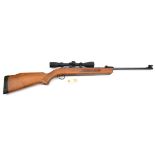 A good .22” BSA Airsporter “S” underlever air rifle, number GM00137, fitted with 3-8x40 BSA