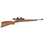 A good .22” Original Model 50 underlever air rifle, number 71317033, with customised beech wood