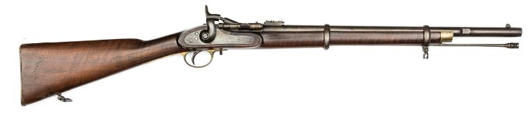 A commercial .577” Snider Mark III Artillery carbine, retailed by C G Edwards of Plymouth, 40¼”