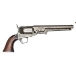 A 6 shot .36” Colt Model 1851 Navy British military issue percussion revolver, number 18698 on all