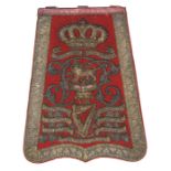 A Victorian officer’s full dress embroidered sabretache of the 8th (King’s Royal Irish) Hussars,