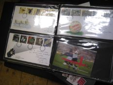 A quantity of First Day covers, in 4 leatherette loose leaf ring binders with title “Royal Mail