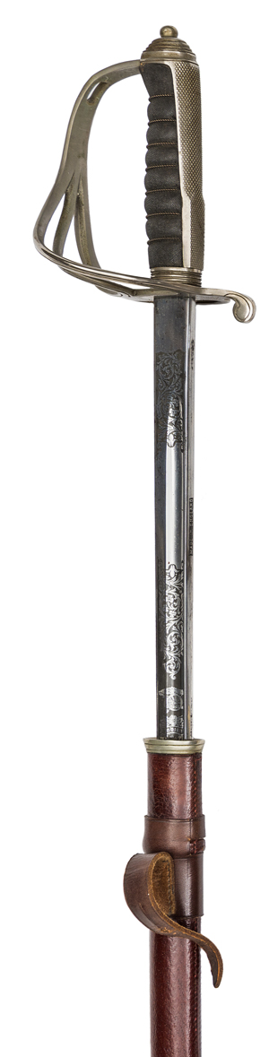 An Edward VIII (1936) officer’s sword of The Royal Regiment of Artillery, very slightly curved