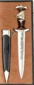 A good unissued Third Reich NSKK dagger, the blade bearing RZM mark over maker’s code “M7/103” (