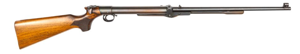 A .177” BSA “Standard” underlever air rifle, number S73869, 43½” overall, the air chamber deeply