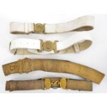 A R. Artillery officer’s full dress shoulder belt, with buckle, tip and slide, and companion