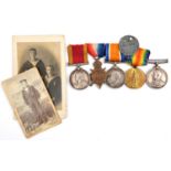 Five: China War medal 1900, no clasp (S H Mahagan, Boy 1 Cl, HMS Marathon), 1914-15 star, BWM,