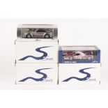 5x 1:43 scale MG competition cars by Spark. MG SVR 2004. MG Lola Coupe-HPD RML, RN25, LM 2010. MG
