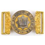 †A post 1881 officer’s gilt and silver plated WBC of The East Surrey Regt. VGC. Plate 1