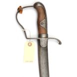 A 1796 pattern cavalry trooper’s sword, (some wear and pitting, grip leather missing, no scabbard)