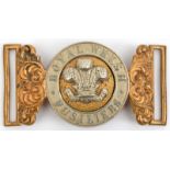 †A post 1881 officer’s gilt and silver plated WBC of The Royal Welsh Fusiliers. VGC Plate 1