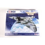 An impressive Corgi Aviation Archive 1:72 Scale Avro Vulcan B2 XH558 AA27201. 'Vulcan to the Sky,