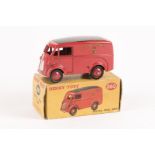 A Dinky Toys Royal Mail Van (260). Morris J van in red and black. Boxed, minor wear. Van VGC, very