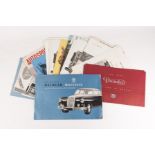 A small quantity of 1960s/70s car brochures, leaflets and paperwork relating to Rolls Royce,
