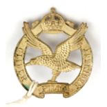 A WWII officer’s silver plated cap badge of the Glider Pilot Regt, by Firmin London. GC Plate 4 Part