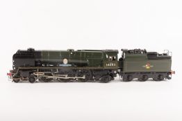 A finely detailed O gauge 2-rail electric BR rebuilt Battle of Britain Class 4-6-2 tender
