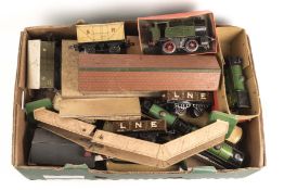 A quantity of various Hornby etc O gauge model railway for restoration etc. An 0-4-0 tank E126 in