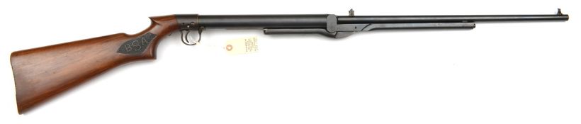 A .177” BSA “Club Special” underlever air rifle, number CS 42746 (1930), 45½” overall, with 3 hole
