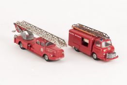 2 Tekno Denmark Fire Appliances. A Scania Vabis Turntable Fire Engine (445). Together with a Fire