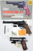A 6 shot .177” Daisy Power Line Model 44 CO2 revolver, number 0695 00095, in as New Condition, in