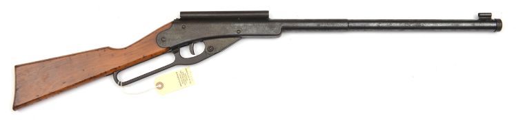 A .177” Daisy No 195 “Buzz Barton Special” multi shot underlever BB air gun, 34½” overall, of
