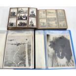 40 WWII official press photographs of the war in Europe 1944-45, bombing raids, invasion fleet