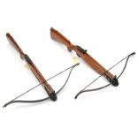 2 modern Barnett “Wildcat” crossbows, GC (one rearsight incomplete).