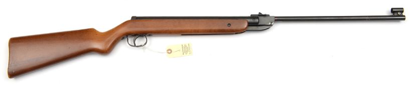 A .177” post war Diana Model 27 break action air rifle, no visible serial number but very small “