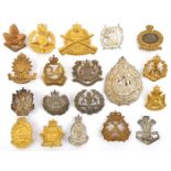 19 ERII Australian headdress badges, cavalry, mounted rifles and infantry. GC to VGC Part III of the