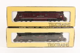 2 Trix locomotives. 2 British Railways class 52 Western Co-Co Diesel Hydraulic locomotives,