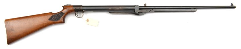 A similar air rifle to lot 840, number S52690 (1934), with similarly clear and complete air