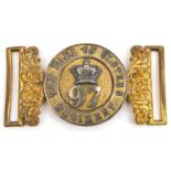 †An 1855-81 officer’s gilt and silver plated WBC of The 97th (Earl of Ulster’s) Regt. GC Plate 1