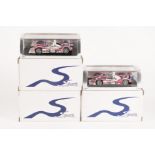 5x 1:43 scale MG competition cars by Spark. MG Lola EX257, R. Mallock, RN25, LM2005. MG Lola EX264-