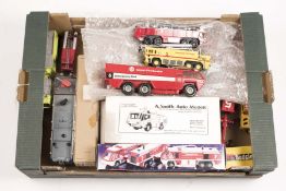 A quantity of Airport fire/rescue related vehicles by various makes. 3x A. Smith Auto Models white