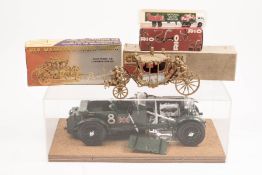 A quantity of various makes. An impressive 1/12 scale unmade Airfix kit of a 1930 4 1/2 Litre