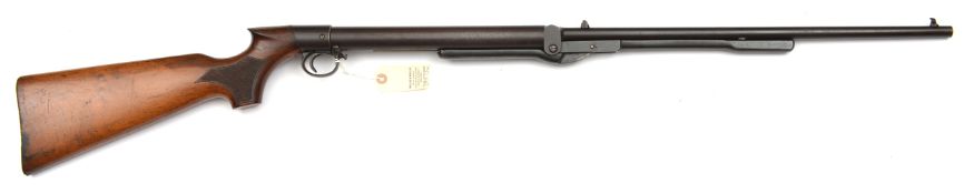 A .22” BSA “Improved Model D” underlever air rifle, number 51825 (1912), 45½” overall, with side