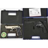 A 10 shot .177” Smith & Wesson Model 586-6” CO2 revolver, number S40915989, made under license in