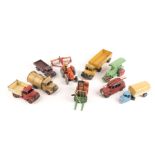 A small quantity of Dinky Toys. Including; Austin Wagon, Bedford Refuse Truck, Bedford Articulated