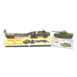 A Dinky Toys Tank Transporter (660) and Centurion Tank (651). Both boxed, minor wear. Transporter