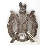 An officer’s silver glengarry badge of The King’s Own Scottish Borderers, HM T&B Edinburgh 1941.