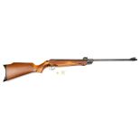 A .22” Webley Hawk Mark I break action air rifle, number 9707, with detachable barrel. GWO & Clean