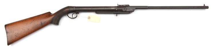 A pre war .22” Millita (“Original V”?) break action air rifle, number 5337, with underlatch barrel