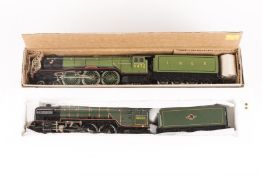 2 Liliput OO tender locomotives. LNER 4-6-2 Flying Scotsman, RN4472, in lined apple green livery.