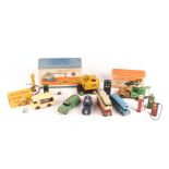 A small quantity of Dinky Toys. Including; Coles Mobile Crane (571), Breakdown Lorry (25x) and