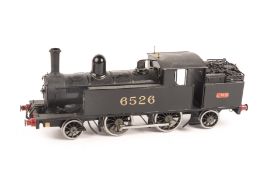 A 2-rail O gauge kit-built LMS Webb 1P 2-4-2T locomotive. 6526 in unlined black livery. VGC. £60-80